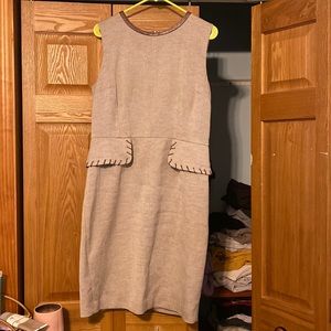 Anne Klein Brown Sleeveless Dress Size 12